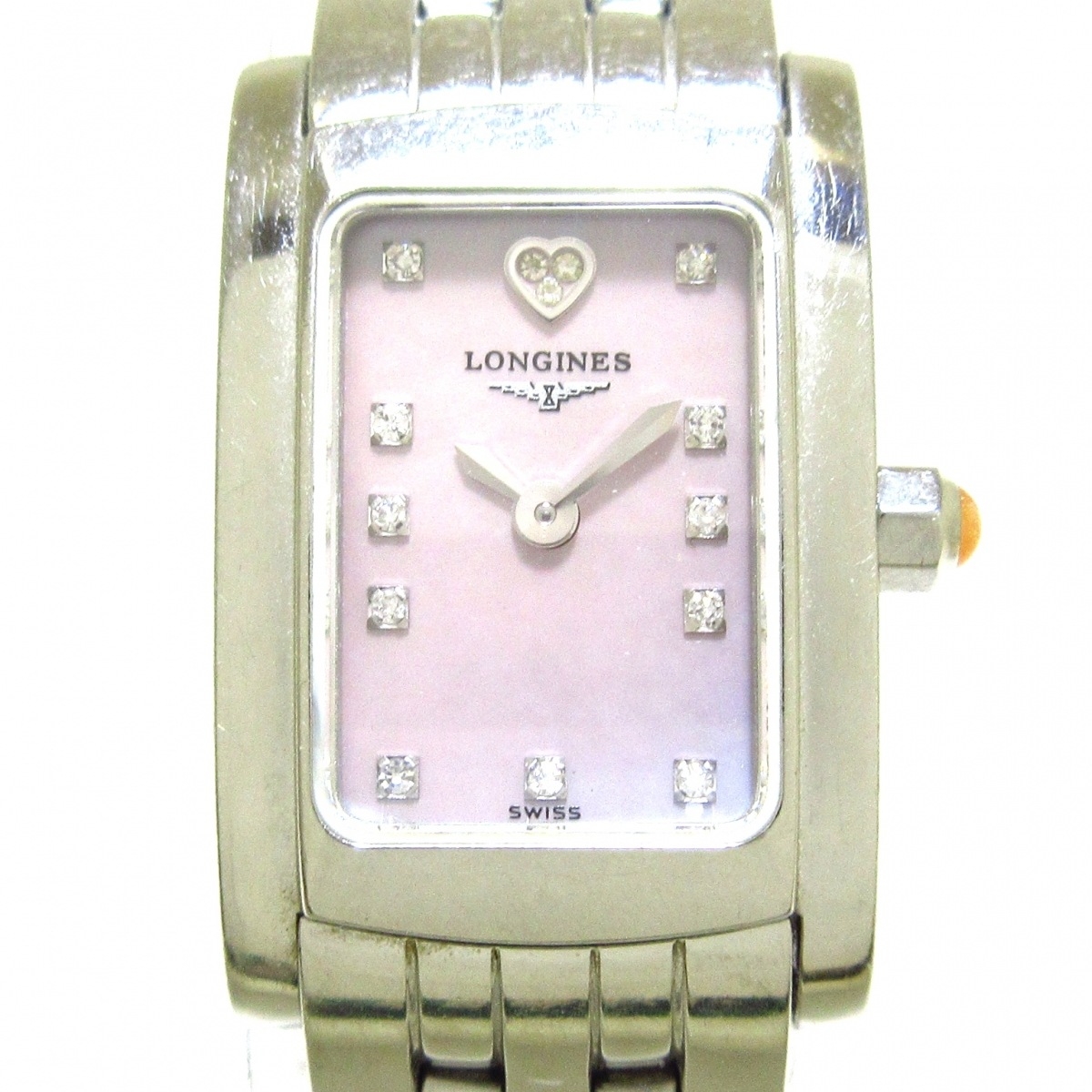 New Used LONGINES Dolce Vita Watch Heart Diamond Index