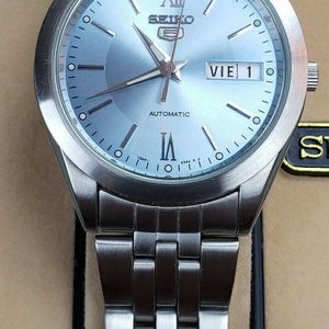 Authentic Vintage Seiko 5 Mens Automatic 7S26-0420 Watch with Blue
