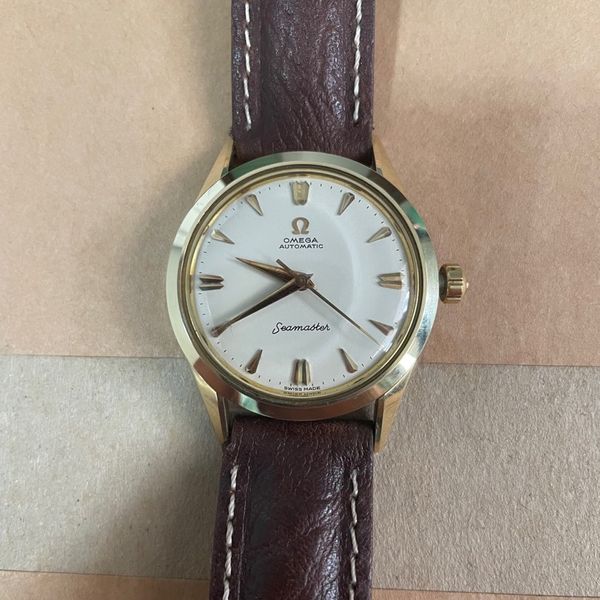 Vintage 14k Gold Cap 1950s Omega Seamaster Automatic Gold Cap 