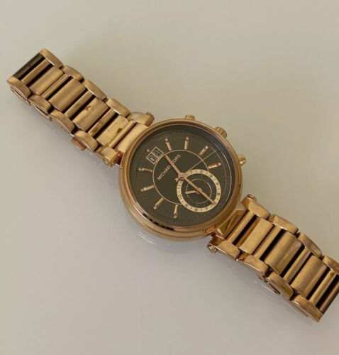 Michael kors sawyer on sale watch rose gold