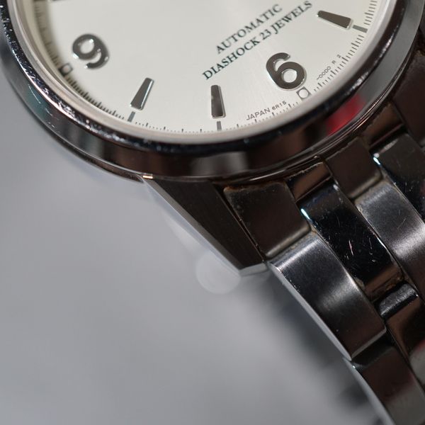Montre Seiko Spirit SCVS009 - Automatique - Cadran Blanc - Boîtier 37mm Acier - Verre Saphir - Occasion Bon État