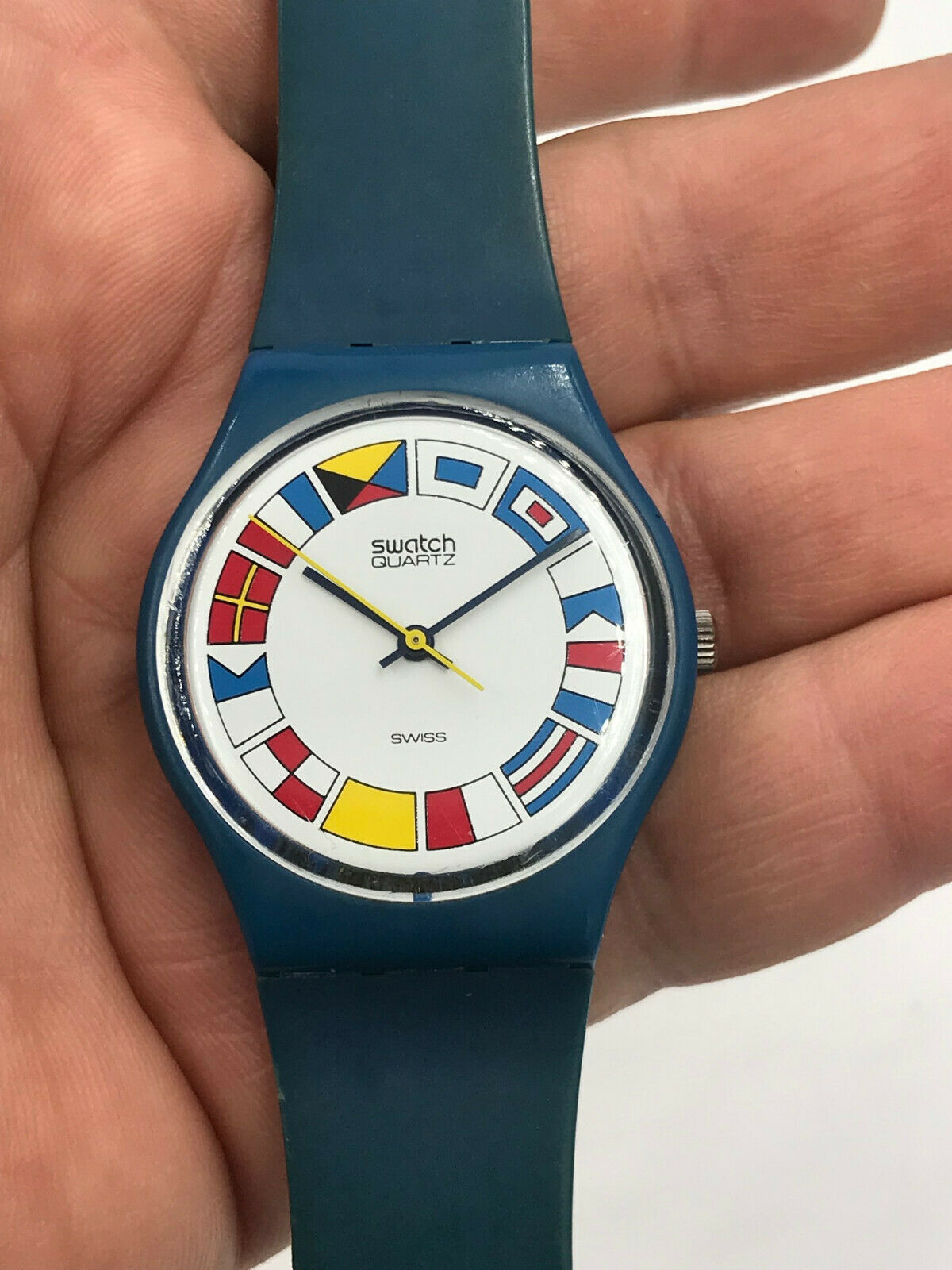 ビンテージ Swatch 「12 Flags」 SWATCH GS101 - 12 FLAGS / YEAR 1984 * VINTAGE / COLLECTABLE
