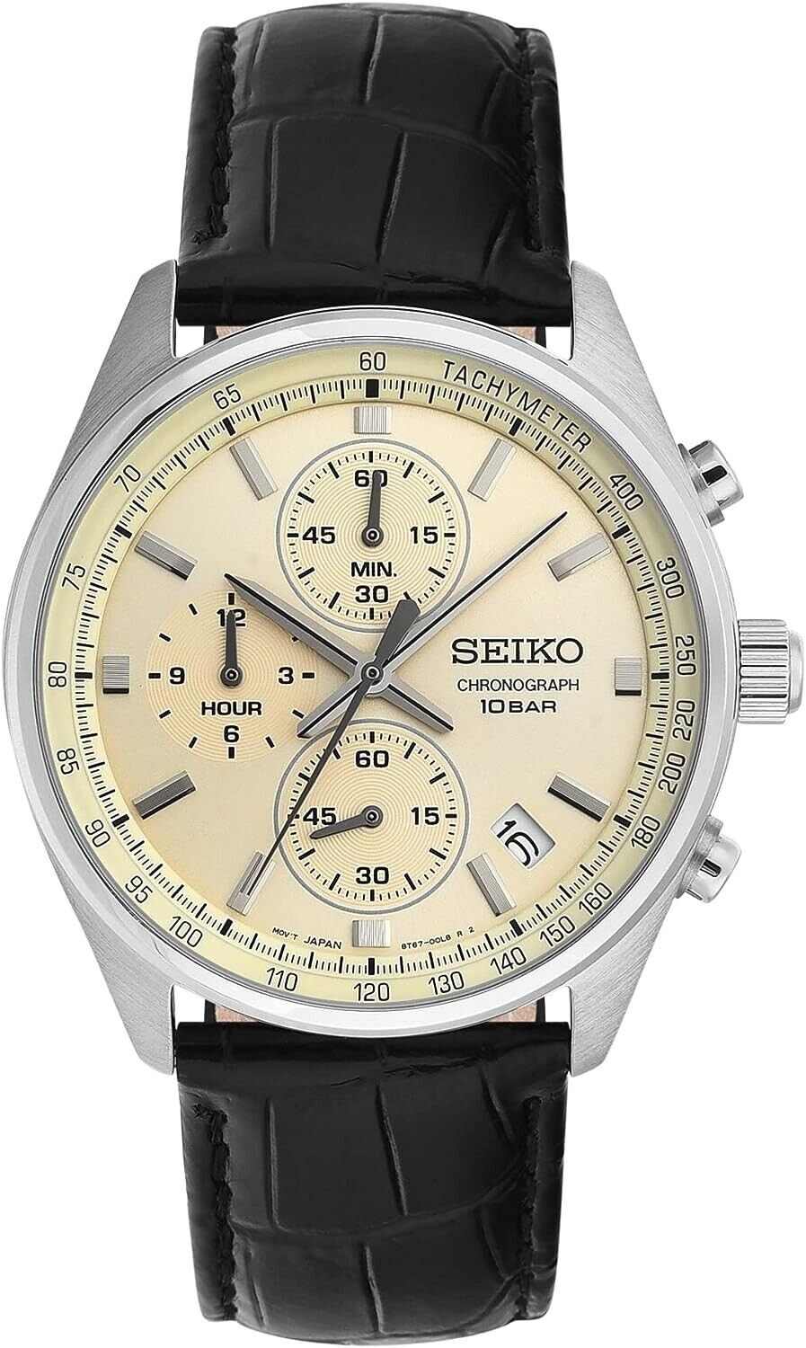 Seiko Chronograph Quartz Champagne Dial Men s Watch SSB383P1