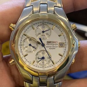 Vintage Seiko 7T32-6M90 Chronograph 100M Mens Watch Excellent New Battery |  WatchCharts