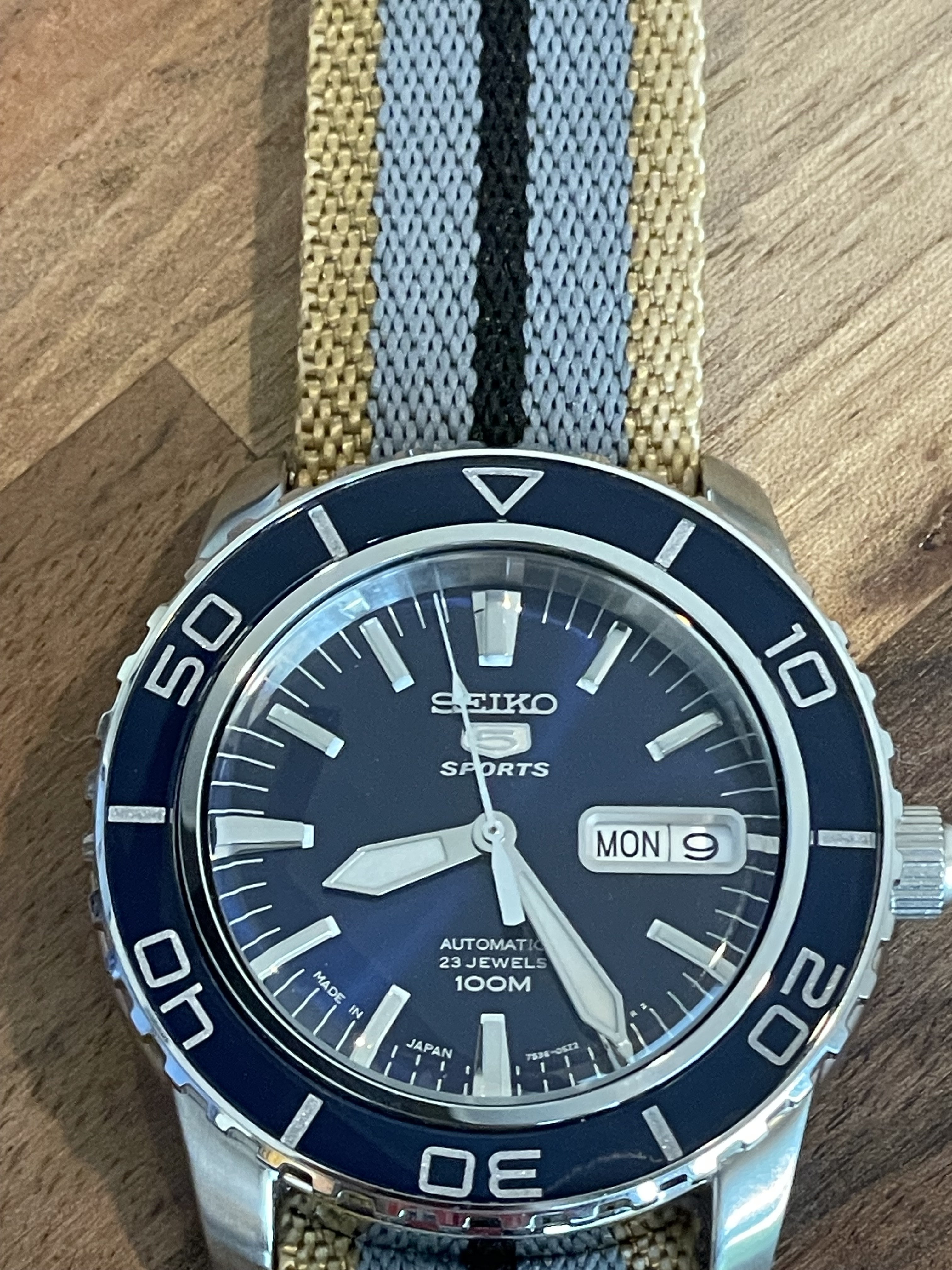 Seiko 55 fathoms on sale blue