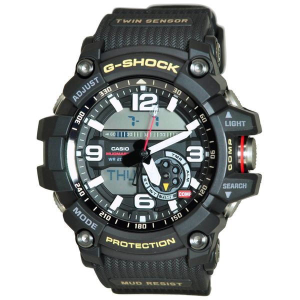 Casio G-Shock Master of G Mudmaster Twin Sensor Black Watch GG1000-1A ...