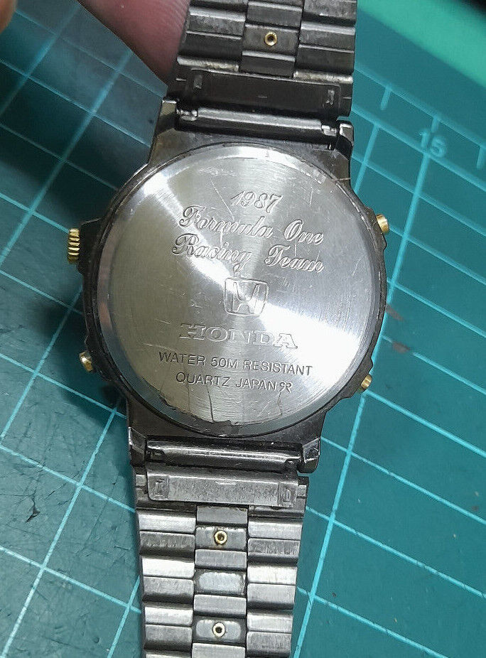 Iper Rare Vintage (1987) HONDA F1 Watch Japan ANA-DIGI *Formula