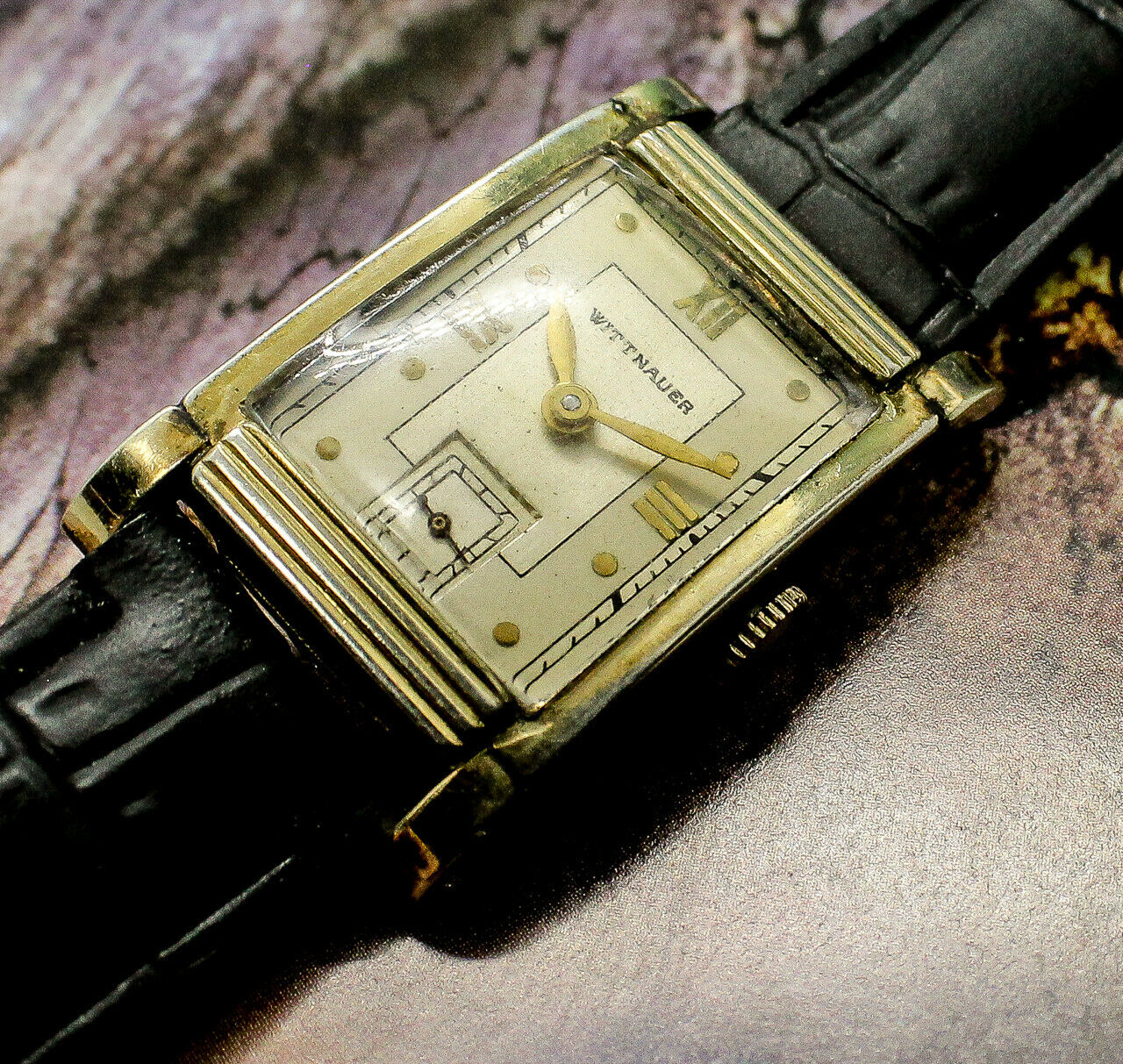 Vintage mens 1937 HIGH GRADE Longines Wittnauer ART DECO 2