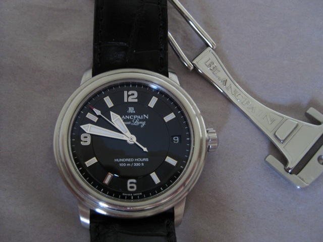 Blancpain Leman Aqua Lung 38 mm small date 4 490 WatchCharts