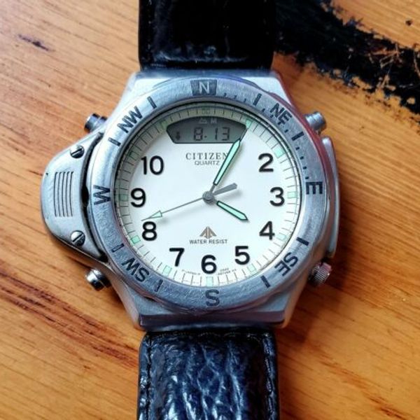 Montre Citizen Altichron C040 - Vintage Années 90 - Analogique/digitale - Fonctionne