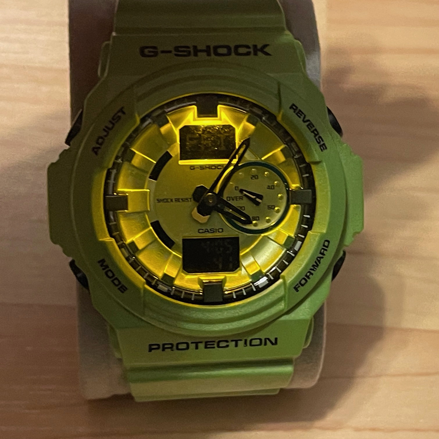 WTS] Casio G-Shock GA-150A-3A Analog Digital Metallic Green Watch 