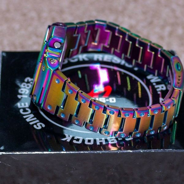 Casio G Shock Gw M5610 1er With Iridescent Full Metal Band And Bezel Watchcharts