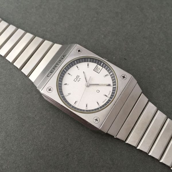 Montre Certina DS-N1 Roger Tallon - Cadran Noir - Années 1970 - Rare - Occasion Très Bon état