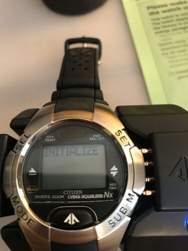 Citizen Cyber Aqualand NX Promaster Dive Computer Watch New In