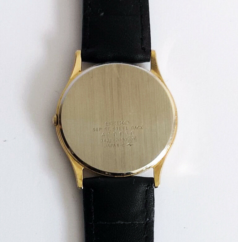 Vintage 1994 Seiko 7431-7000 men's quartz analogue watch thin case
