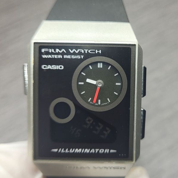 Casio Film Watch FS-03 Dual Time Module 2323 Vintage Rare