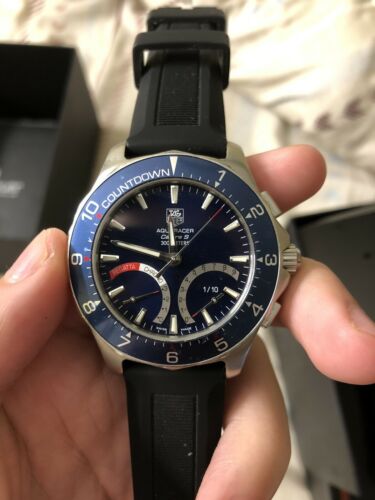 TAG Heuer Mens Aquaracer Calibre S Regatta Chronograph Blue Watch