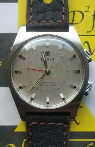 Vintage Tissot Seastar Sonorous collectable alarm watch