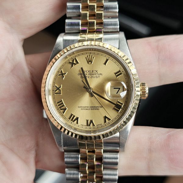 [$5,800 USD] Rolex Datejust 16233 Roman Dial complete set | WatchCharts