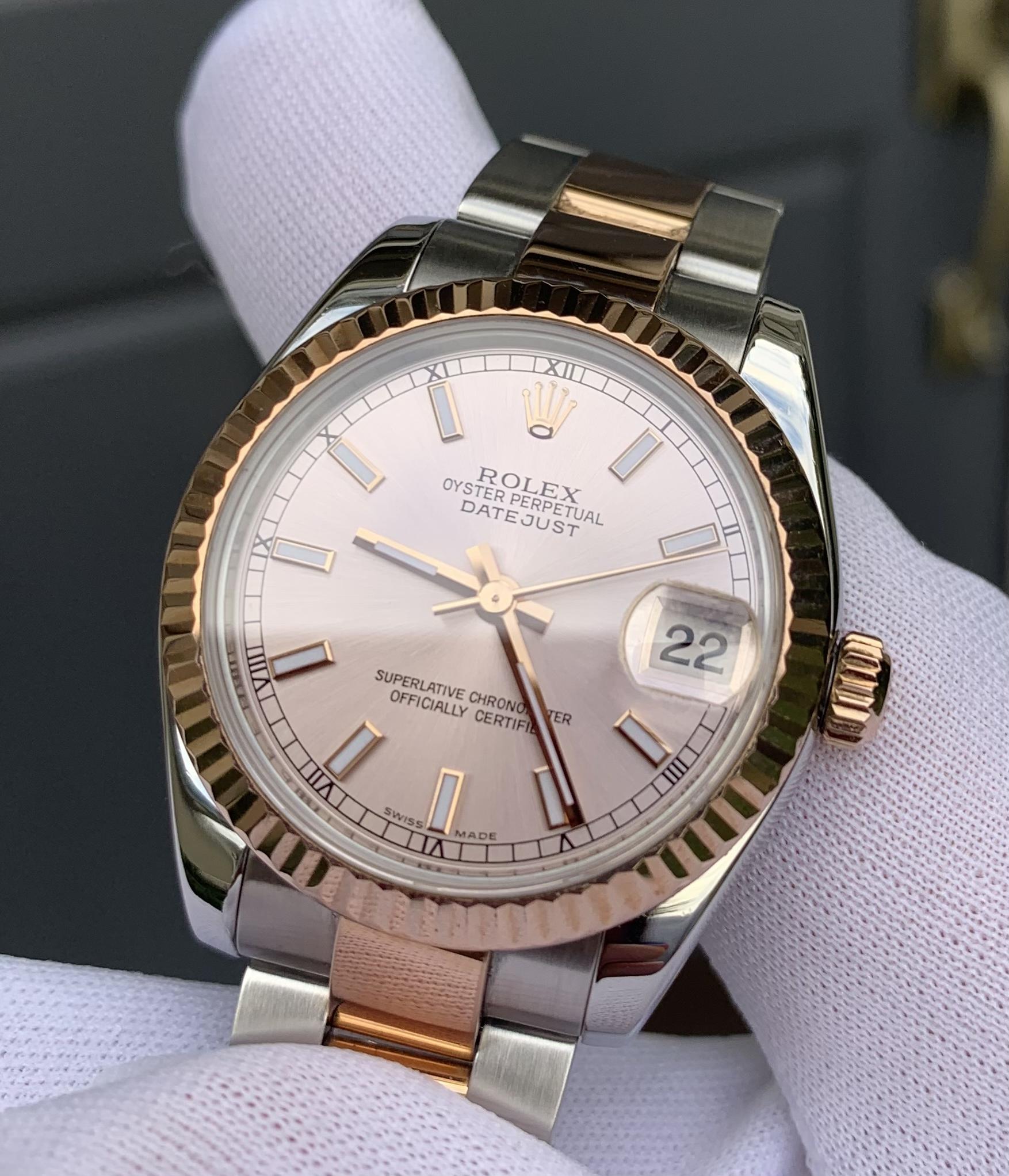 FS Ladies Rolex Datejust 31MM Pink Dial Rose Gold Ref. 178271