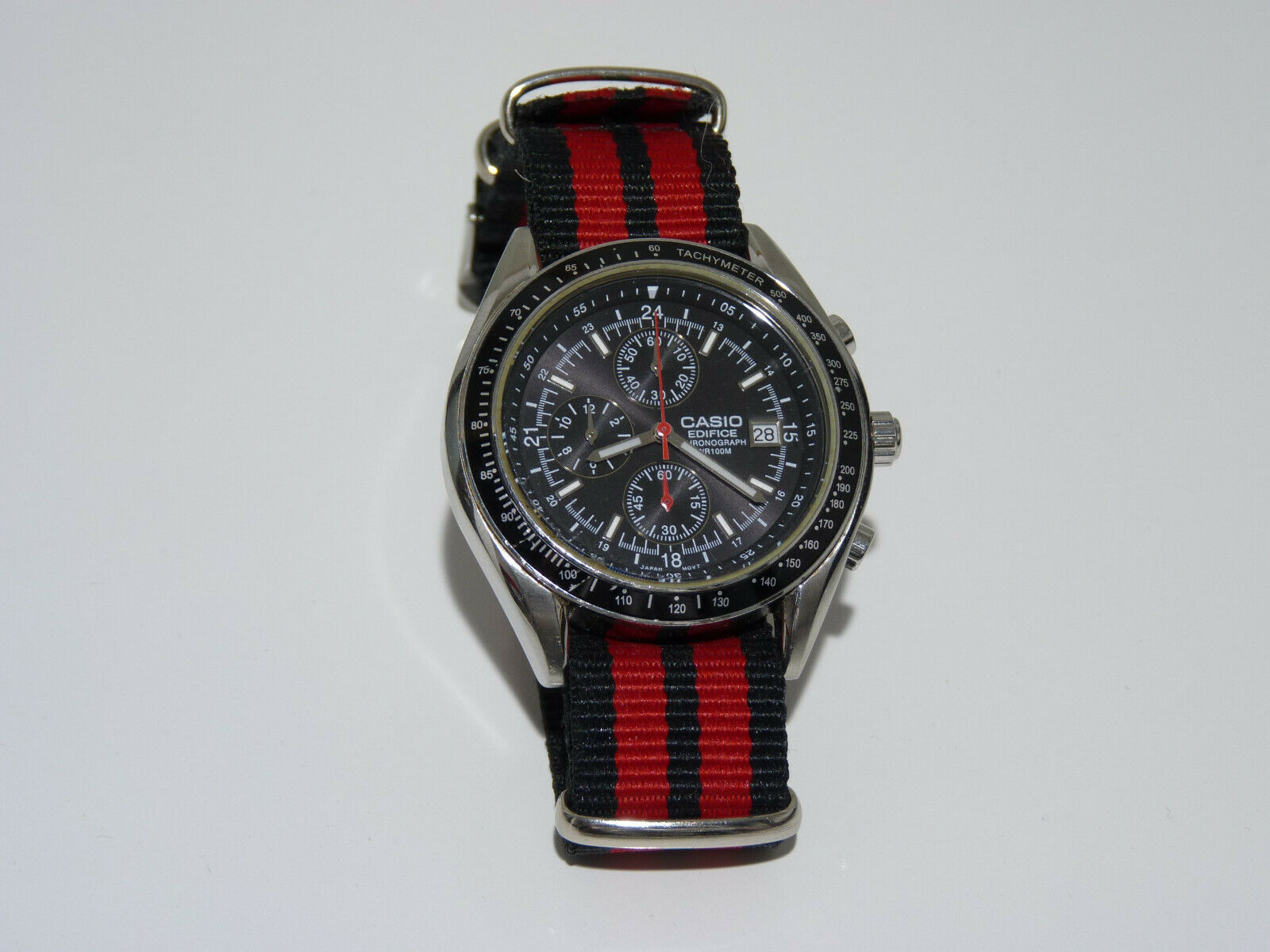 casio edifice chronograph wr100m ef 503