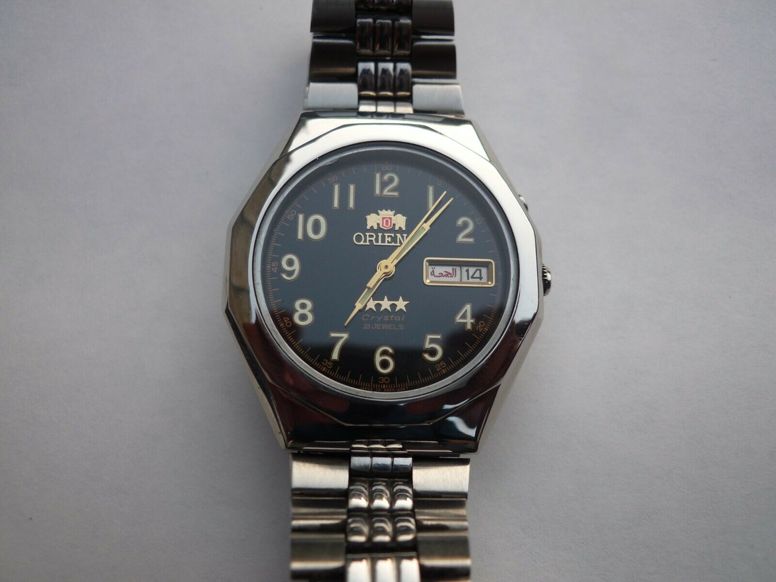 Orient Crystal Triple Star 469WB9-82 Automatic 21J Day-Date Watch