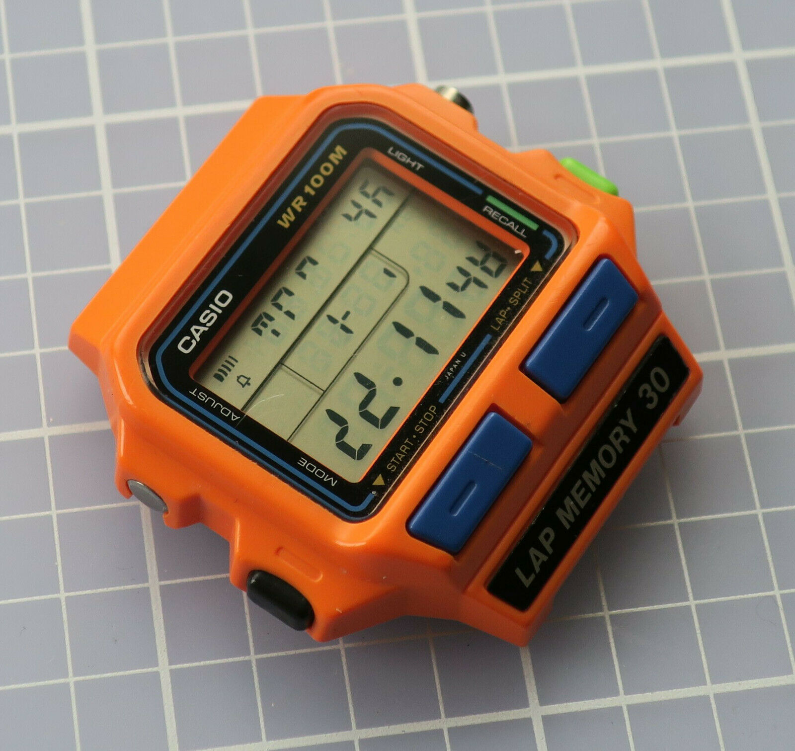 Casio SDB-500W LAP Memory 30 863 Orange Japan 1980s - AS IS For Parts or  Repair | WatchCharts