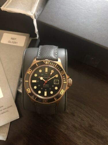 Glycine Men s GL0281 Combat Sub 42 Bronze Automatic 42mm Grey