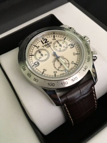 Tissot V8 Chronograph Ivory Dial Men s Watch T106.417.16.262.00