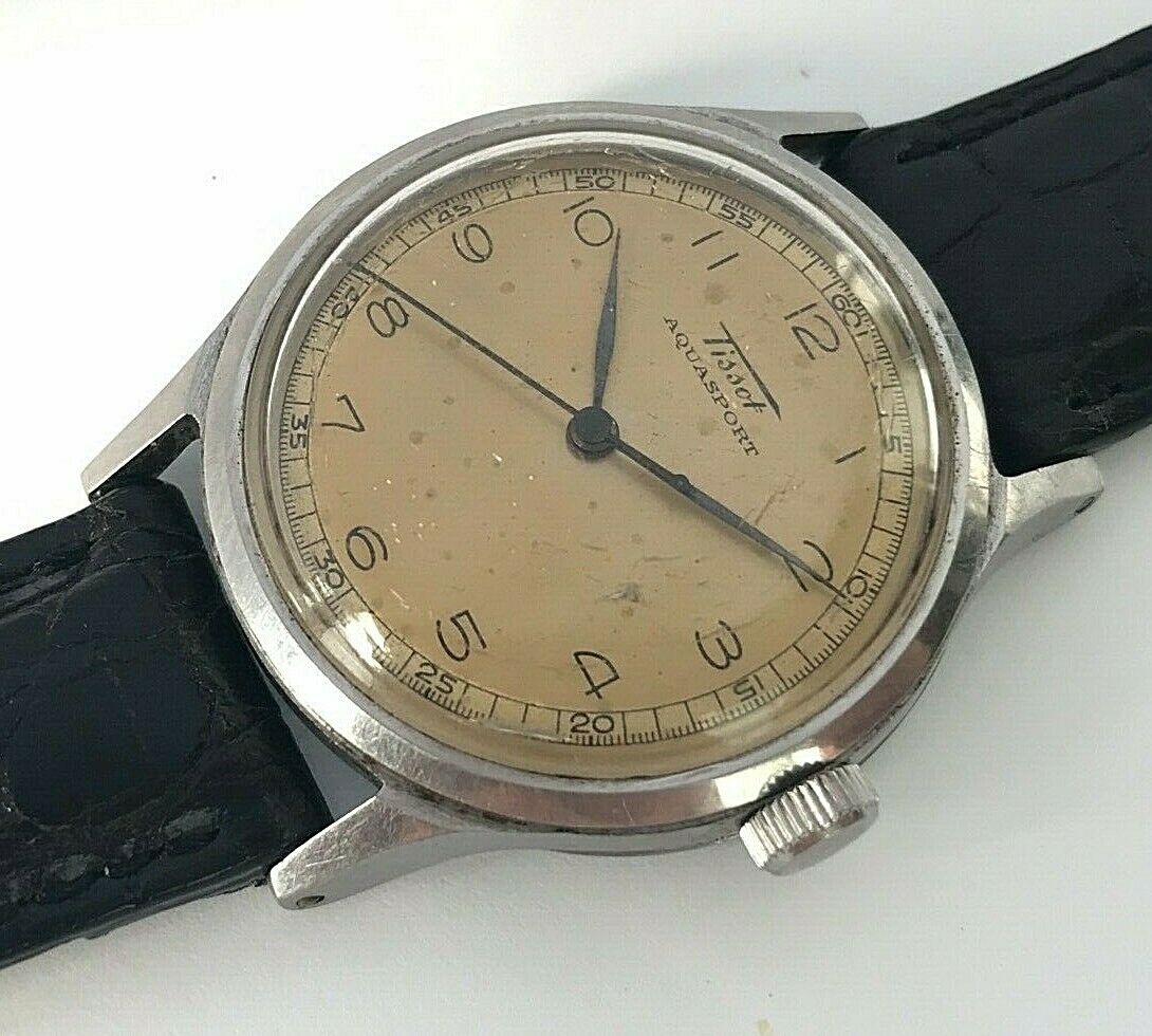 Vintage Tissot Aquasport Swiss hand winding stainless steel mens