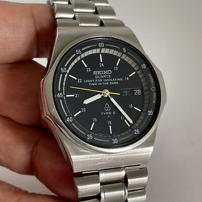 SEIKO Quartz Type II Day/Date Light for indicating Blue Dial Ref
