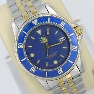 Tag Heuer WD1223-G-20 Blue Gold Professional Watch Men