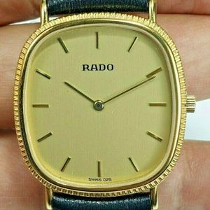 RADO ラドー ヴィンテージ(204.3610.2) Rado 204.3610.2 Plaque G 10M Quartz Mens 30mm Gold Swiss Quartz