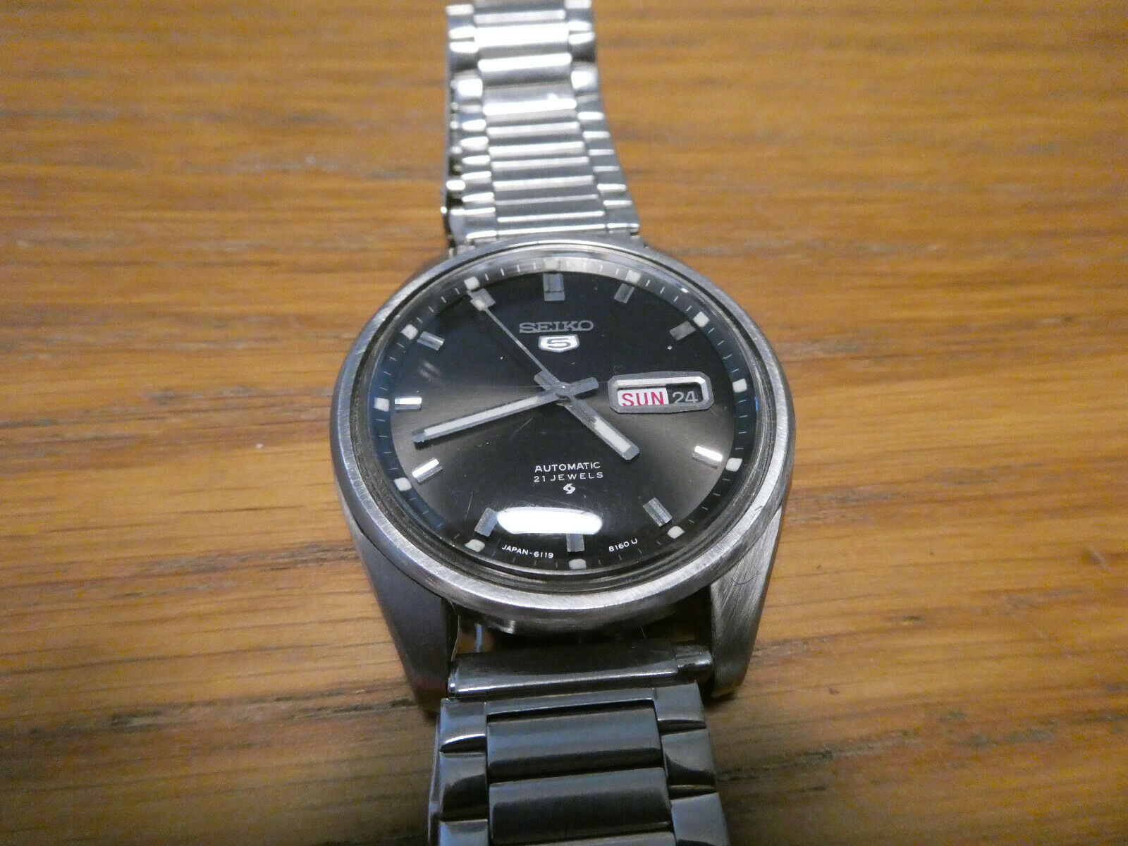 Vintage Seiko 6119 8163 Automatic watch.Great dial and hands May