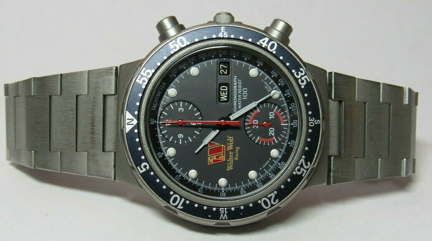 RARE CITIZEN WALTER WOLF RACING TITANIUM AUTOMATIC CHRONOGRAPH