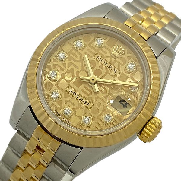 Rolex ROLEX Datejust 179173G F number champagne computer dial self ...