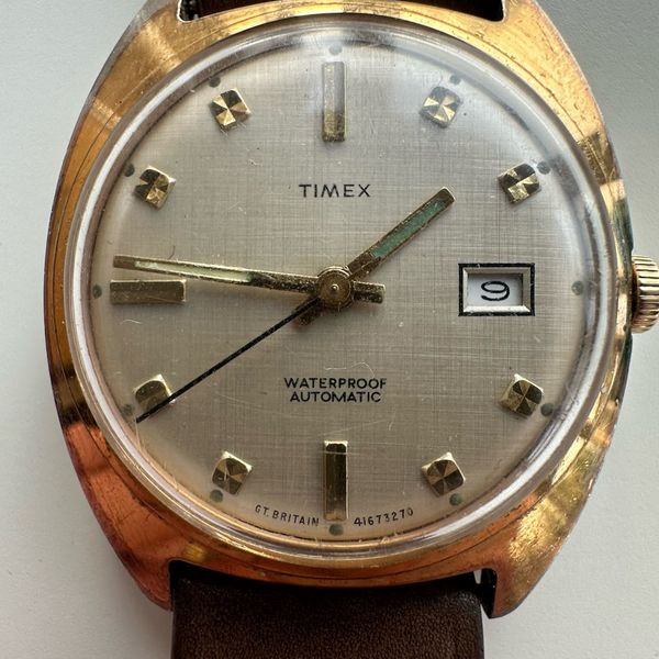 Montre Mécanique Vintage Timex Great Britain - Calibre 475, étanche, Rétro Années 70/80