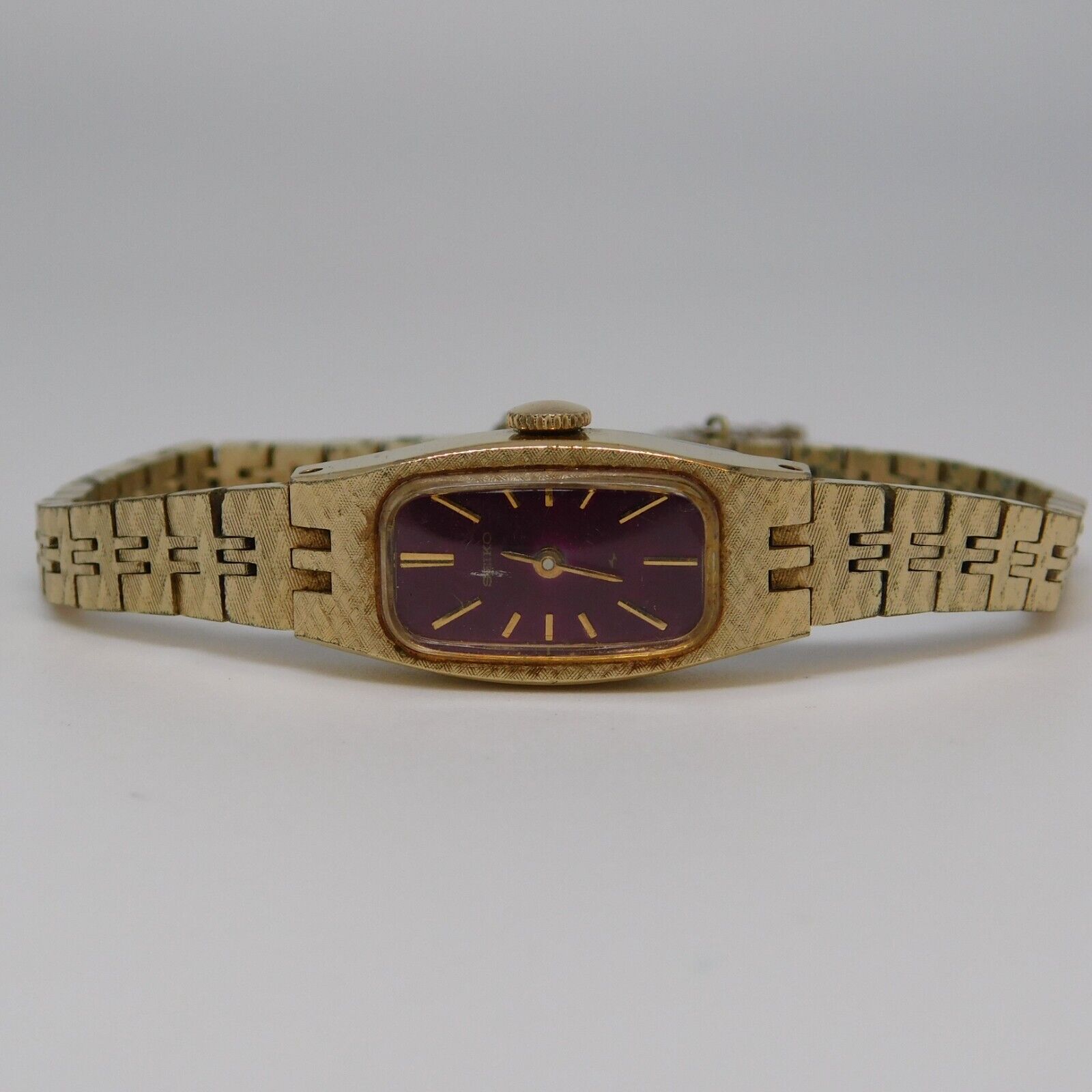 Vintage SEIKO 1520-3629 Wind-up Analog Women's Watch Sz. 6 1/2