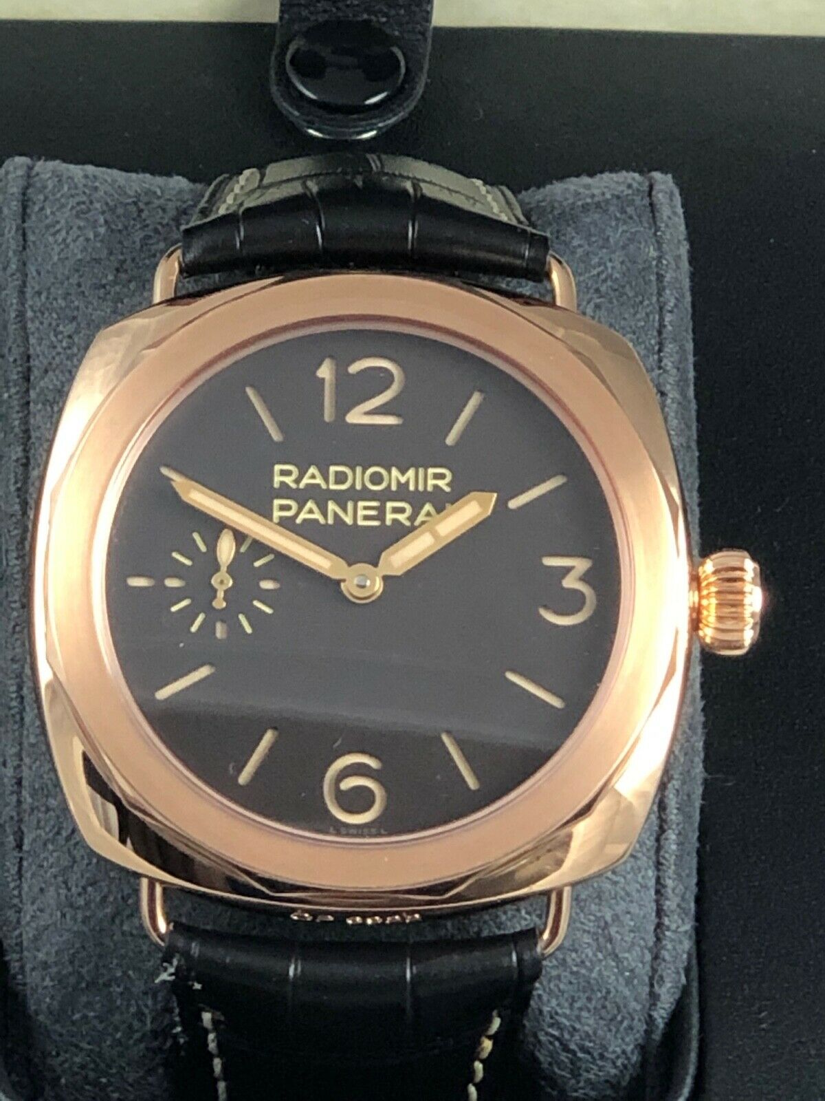 Panerai Radiomir Minerva Oro Rosso 47mm PAM00522 Red Gold Tobacco