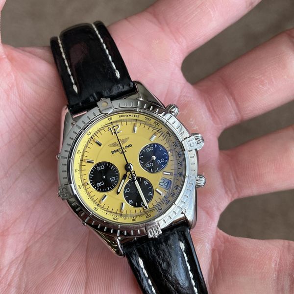 gordon ramsay yellow breitling watch