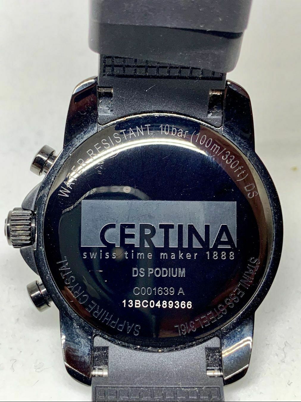 Certina DS Podium Chronograph C001639 A Black WatchCharts Marketplace