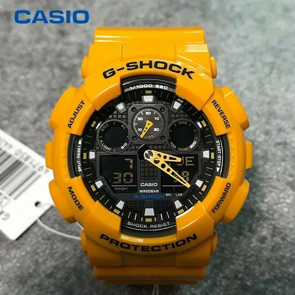 ORIGINAL CASIO G SHOCK BUMBLEBEE 1 YEAR WARRANTY GA 100A 9 WatchCharts Marketplace