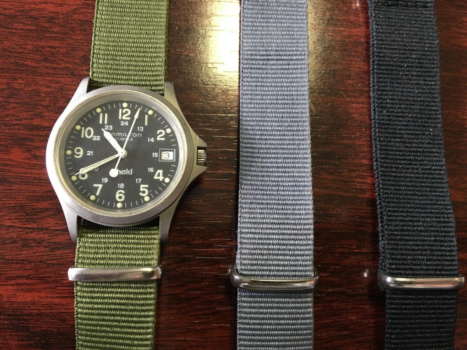Hamilton Khaki Quartz 34mm Watch 9445B Swiss ETA 955.112 7 jewels