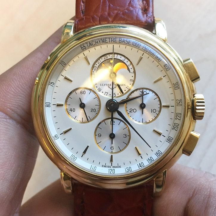 FS Ulysse Nardin manual wind chronograph Lemania 2310 like PP