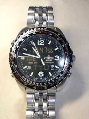 シチズン　プロマスターワールドタイム　C460-Q00788K Citizen Promaster C460-q00788 Chronograph Day/date Men's