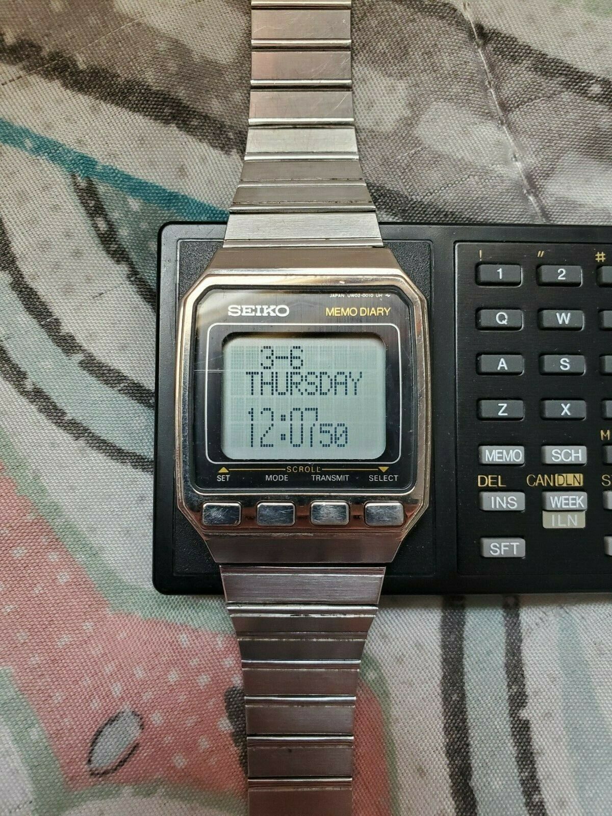 Seiko Memo Diary UW02-0010 With Keyboard Digital Watch