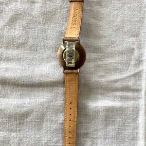 Fossil Sundial Leather Watch Non Movement Wristwatch SD-7620