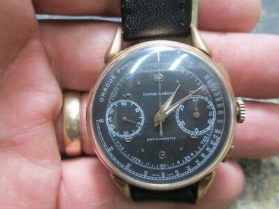 ULYSSE NARDIN MEDICAL CHRONOGRAPH 2 REGISTER BLACK DIAL TRIP