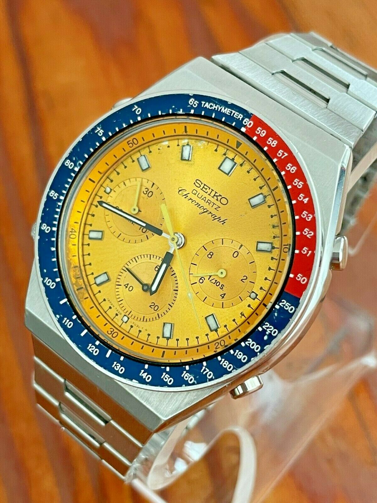 March 1983 Vintage Seiko Quartz Chronograph Watch 7a28 7030 Pogue |  WatchCharts