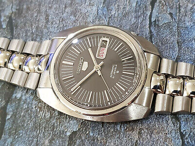 RARE VINTAGE SEIKO 6119 8470 DAY DATE STAINLESS STEEL AUTOMATIC